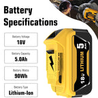 DeWalt 18V 5.0Ah Battery Combo Kit – Twin Pack